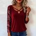 2025 European And American Cross-border Independent Site New Fashion Sequin Patchwork Long-sleeve V-neck Women's_ecoleips.com