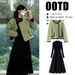 In Stock~ Maternity Autumn Winter New French Elegant Little Style Coat + Knitted Sweater Two-Piece Set_ecoleips.com