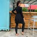 Muslim Swimsuit Beachwear Women's Conservative Design With Chest Pad For Swimming And Water Sports Two-Piece_ecoleips.com