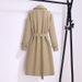 Classic Medium And Long Fashion Trench Coat, New Waist Coat_ecoleips.com