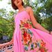 Foreign Trade Cross-Border 2025 Summer New Women's Fashionable Elegant Spaghetti Strap Printed Backless Dress_ecoleips.com