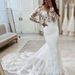 New Mermaid Style Wedding Dress Sexy Lace Elegant Slimming Backless Fashionable Forest Style Travel Photography Light Women's Party Wear_ecoleips.com