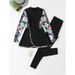Women's Clothing Split Long Sleeved Trousers Beach Surfing Muslim Conservative Swimsuit_ecoleips.com