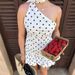 Talenza Summer Polka Dot Dress Women Fashion Contrast Vintage Scarf Ruffled Bow Dress Elegant Party Y2K New Women's Casual Dress_ecoleips.com