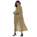 Elegant Mohair Blend Long Cardigan For Women - V-Neck Open Front, Side Slits & Large Pockets, Oversized A-Line Coat In Multiple Colors_ecoleips.com