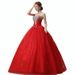 In-stock Wholesale Supply Of 2026 New Style Plus-size European And American Red Floor-length Wedding Dresses For Brides_ecoleips.com