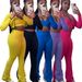 Women's High Waist Short Top Three Piece Suit Micro Flared Casual Sports Set Basic Solid Color_ecoleips.com