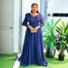 Women's Clothing Plus Size Sequined Dress Long Skirt Chiffon Flower Dress_ecoleips.com
