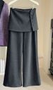 K Thick And Detachable Fart Curtain Casual Pants With A Sense Of Design, Women's New Layering Style, Slimming And Flared Pants_ecoleips.com