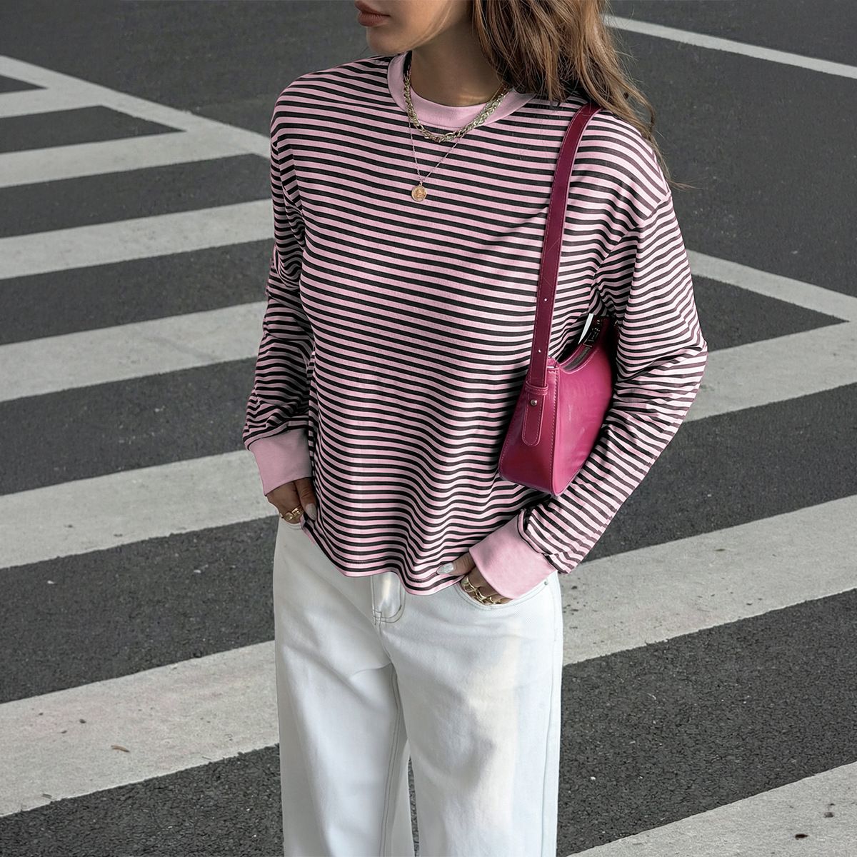 Essential Long Sleeve Layering Tee & Tank Top Set - Soft Stretch Casual Basics For Women_ecoleips.com