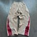 Versatile High Waist Drawstring Wide Leg Sweatpants Khaki Autumn Winter High Street Hip Hop Trend Casual Contrast Color Men Women Bottoms_ecoleips.com