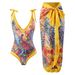 Women's Clothing One Piece Conservative Belly Covering Slimming Holiday Beach Hot Spring Swimsuit French Retro One Piece Bikini_ecoleips.com