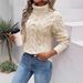 Chunky Cable Knit Turtleneck Sweater – Oversized High Neck Pullover With Nordic-Inspired Stitch Patterns, Winter Streetwear Essential In 12 Colors_ecoleips.com