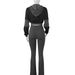 Women's Clothing Women's Style Twist Striped Two Piece Set With Striped Sweatshirt And Flared Pants For Formal & Casual For Women_ecoleips.com