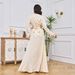 MT054 Middle Eastern Women's Foreign Trade Long Robe, Embroidered Dress, Abaya With Ruffles, Ethnic Style_ecoleips.com