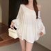 Solid Oversized T-shirt For Women's Casual Loose Top Fashion Bat Sleeves Simple Sexy Off Shoulder Korean Baggy T Shirts Autumn_ecoleips.com