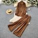 Women’s Oversized Blouse & Wide-Leg Pants Set – Autumn Casual Linen Two-Piece Outfit (6 Colors, One Size)_ecoleips.com