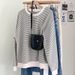 European American Style Striped Texture Thin Sweatshirt For Women, Casual Round-neck Pullover, 2025 Autumn And Winter,_ecoleips.com
