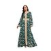 Verve MT084 Dubai Evening Muslim Women's Dress Embroidered Gold Foil Fashion Robe Clothing_ecoleips.com