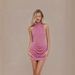 Women's Sexy Mock Neck Sleeveless Glitter Bodycon Mini Dress – Slim Fit Club Party Gown 2026_ecoleips.com