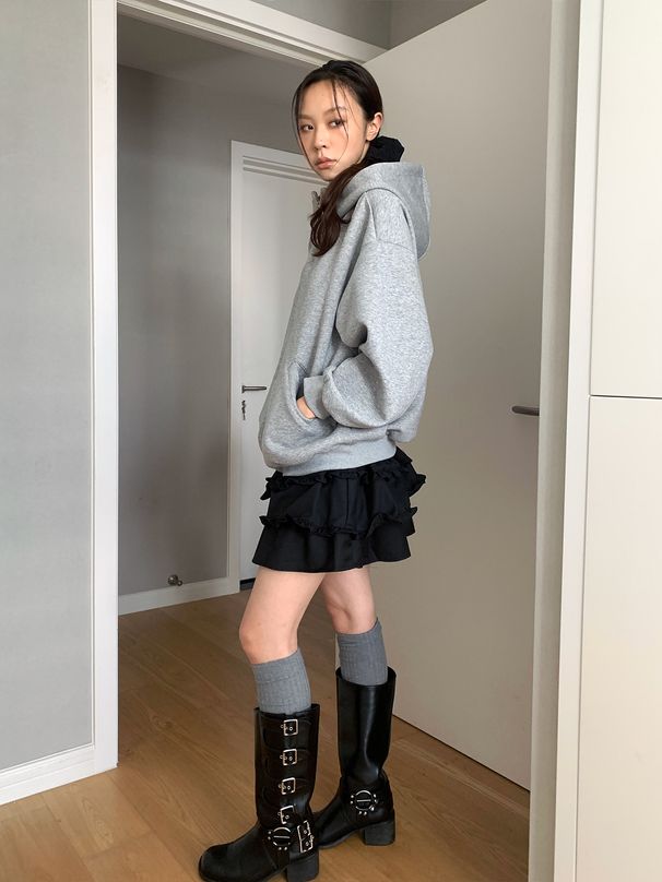ng2510292 Ng2510292 Dorothy Korean Fit Hooded Sweatshirt Jacket For Women, Loose Casual Thickened Lazy Style Zipper Top_ecoleips.com