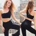 Women's Clothing Tight Fitting One Shoulder Top With Chest Pad Sports Wear Running Training Vest Fitness Clothes_ecoleips.com