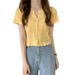 Summer New Hollow Knit Short Sleeve Sweet Cute V-Neck Cardigan Slim Fit Slimming Top For Women Trendy_ecoleips.com