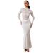 Women's Slim Fit Lace Bodysuit Long Sleeved Solid Color Sexy Spring New Arrival Jumpsuits Rompers_ecoleips.com