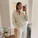 Women's Solid Color Casual Sweater Fashion Versatile Loose Top For Spring/Autumn Comfortable Acrylic Spandex Pullover_ecoleips.com