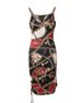 Women's Chain Print Bodycon Dress Sexy Spot Import_ecoleips.com