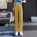 Women's Clothing White Wide Leg Pants Women's Summer Thin New High Waist Season Drape Casual Small Straight Suit Pants_ecoleips.com