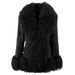 Luxury Rabbit Fur & Suede Coat – Winter Women’s Outerwear With Beach Wool Collar (XS-4XL, Brown/Grey/Black/Dark Brown/Burgundy)_ecoleips.com