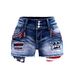 Women's Clothing New Half Pants Women's Ripped Mid Length Pants Elastic Washed Denim Shorts Women_ecoleips.com