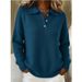 Autumn/Winter Casual And Laid-Back Style Women's Polo Shirt With Flared Collar, Long Sleeves, And Buttoned Sweater Top_ecoleips.com