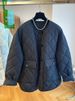 girl Vintage Quilted Diamond Pattern Round Neck Cotton Jacket For Women Winter Loose Casual Trendy Top Coat_ecoleips.com