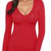 New Autumn/Winter Knit Long Sleeve Slim Fit Top With V-Neck, Fshionble Sexy Bse Shirt For Amzon In Europe Nd_ecoleips.com
