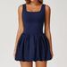K Women's Bare-feeling Fake Two-piece Sports Dress To Prevent Exposure, Base Layer For Outdoor Running, Fitness, Tennis Dress_ecoleips.com