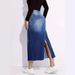 Women's Clothing Hip Skirt New Spot Women's Clothing Raw Edge Split Jeans Women_ecoleips.com