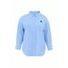 plus Size Women's Solid Color Blouse Long-Sleeve Shirt with Pony Embroidery Versatile Comfortable for Work And Casual_ecoleips.com