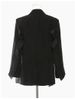 K New Super Heavy Industry Splicing Folded Suit Jacket Top_ecoleips.com
