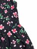 Elegant Floral Slim-Fit Ruched Cami Dress Exquisite Craftsmanship Versatile Perfect For Daily Commute Dates & Trips_ecoleips.com