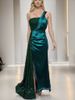 Verve Women's Light Mermaid High-End Banquet Elegant Host Off-Shoulder Dress Evening Gown_ecoleips.com