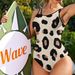 Fashion Women's Halter Backless Swimsuit One Piece Sexy Printed American Design For Vacation Pool Party_ecoleips.com