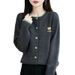 Korean-style Autumn And Winter Fashion Knitted Cardigan Sweater Jacket Women, 25 New Models, High-end Casual Outerwear_ecoleips.com