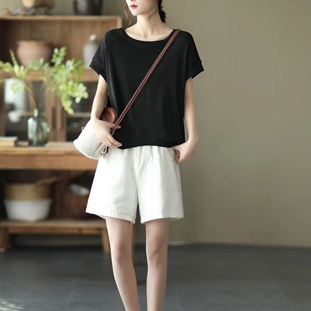 This Summer's Versatile, Stylish, And Youthful Korean-Style Short-Sleeved Top Is A Popular Choice. Its Loose Fit And Rou_ecoleips.com