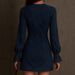 2025 European And American Women's Clothing Independent Site Zipper Lace Patchwork V-Neck Long Sleeve Loose_ecoleips.com