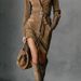 Autumn Suede Fashion Long Sleeves With Lapels Single-Breasted Short Skirt Shirt Dress With Belt_ecoleips.com