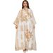 Ab056 New Burnt Flower Sequin Skirt Light Luxury Celebrity Party Muslim Abaya Women's Dress_ecoleips.com