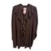 Ruffled Loose Casual V Neck Long Sleeved Shirt Sparkly Lace Trim European And American Style 2025 Independent Store_ecoleips.com