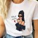 European And American Women's Summer Simple Letter Print Urban Girl Base Shirt_ecoleips.com